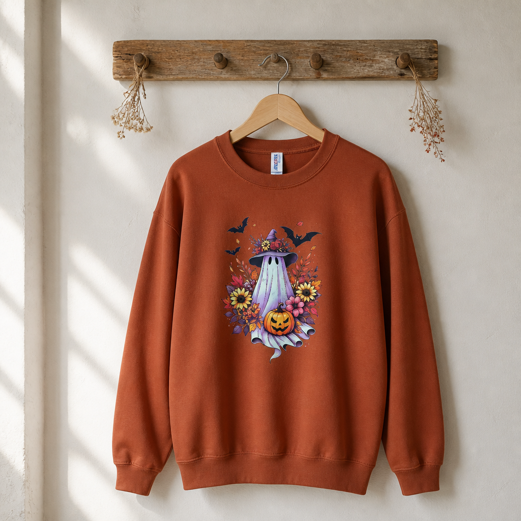 Floral Ghost Halloween Sweatshirt π»ππ»