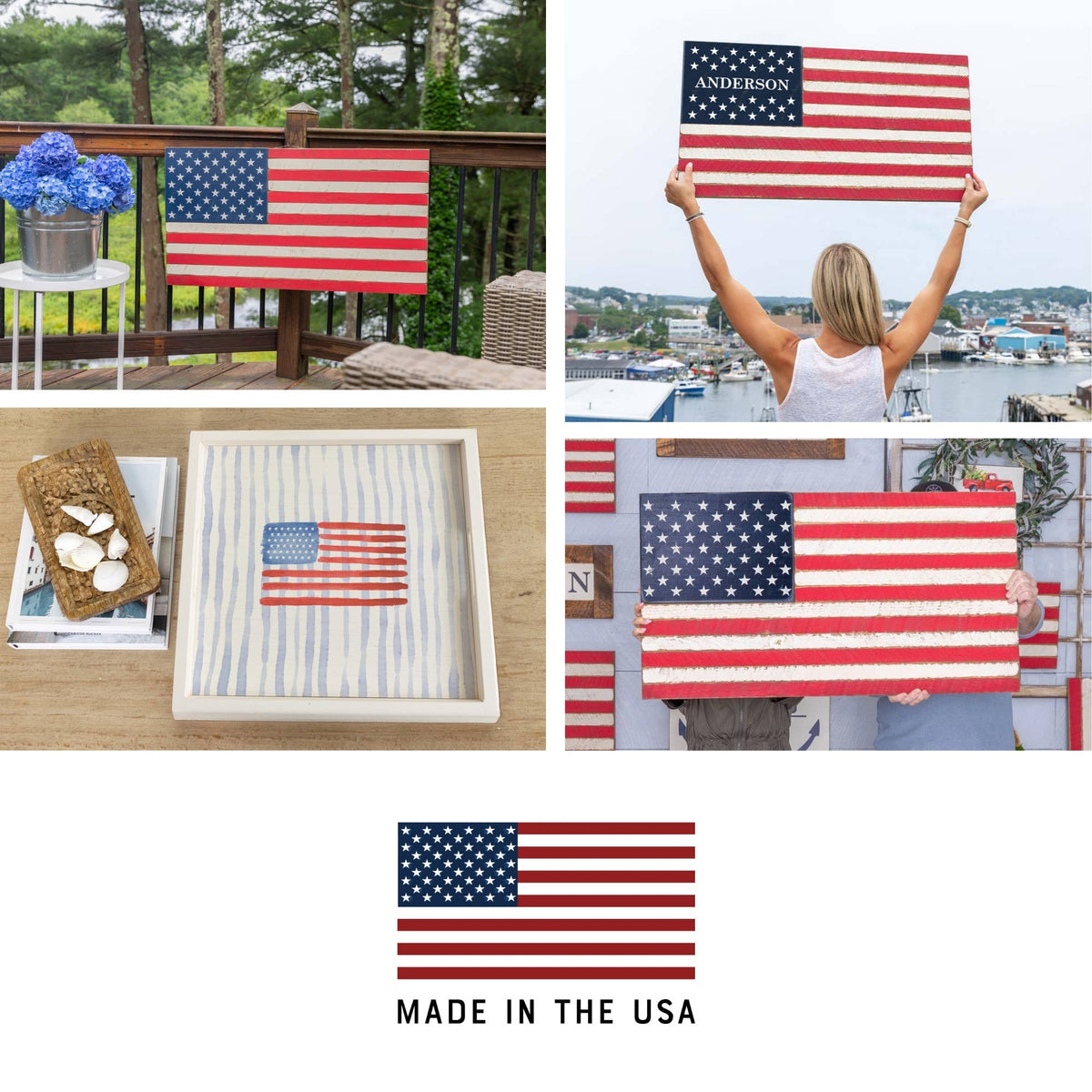 Watercolor American Icons Magnet