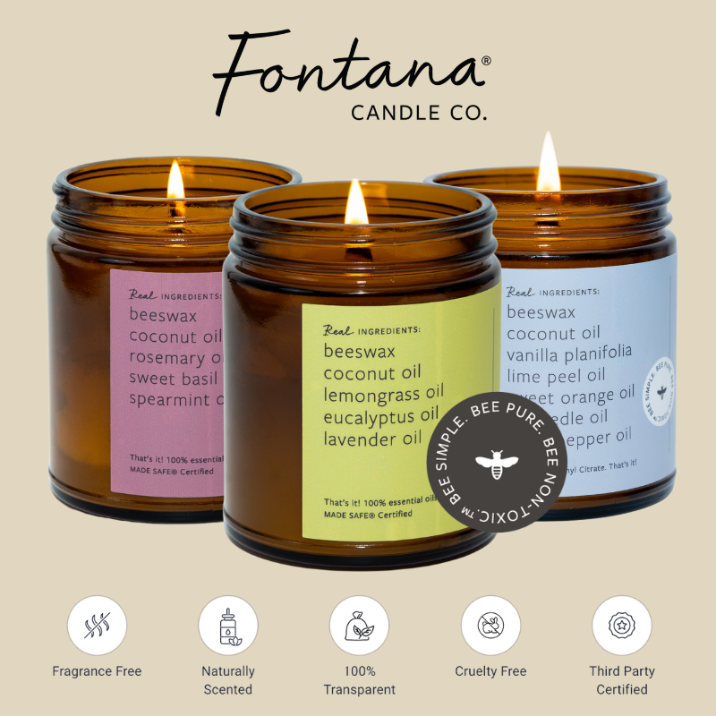 Pumpkin Pie Essential Oil Beeswax Jar Candle: Non-Toxic