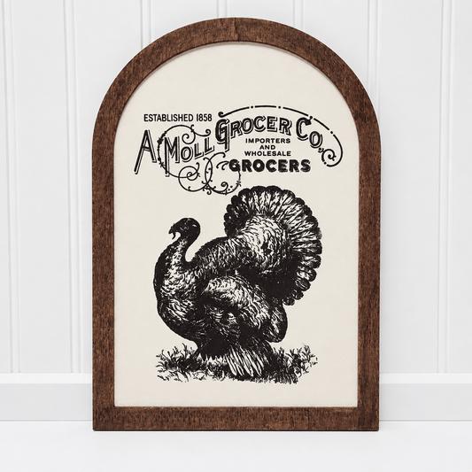 🦃 Vintage-Inspired Turkey Decorative Board
