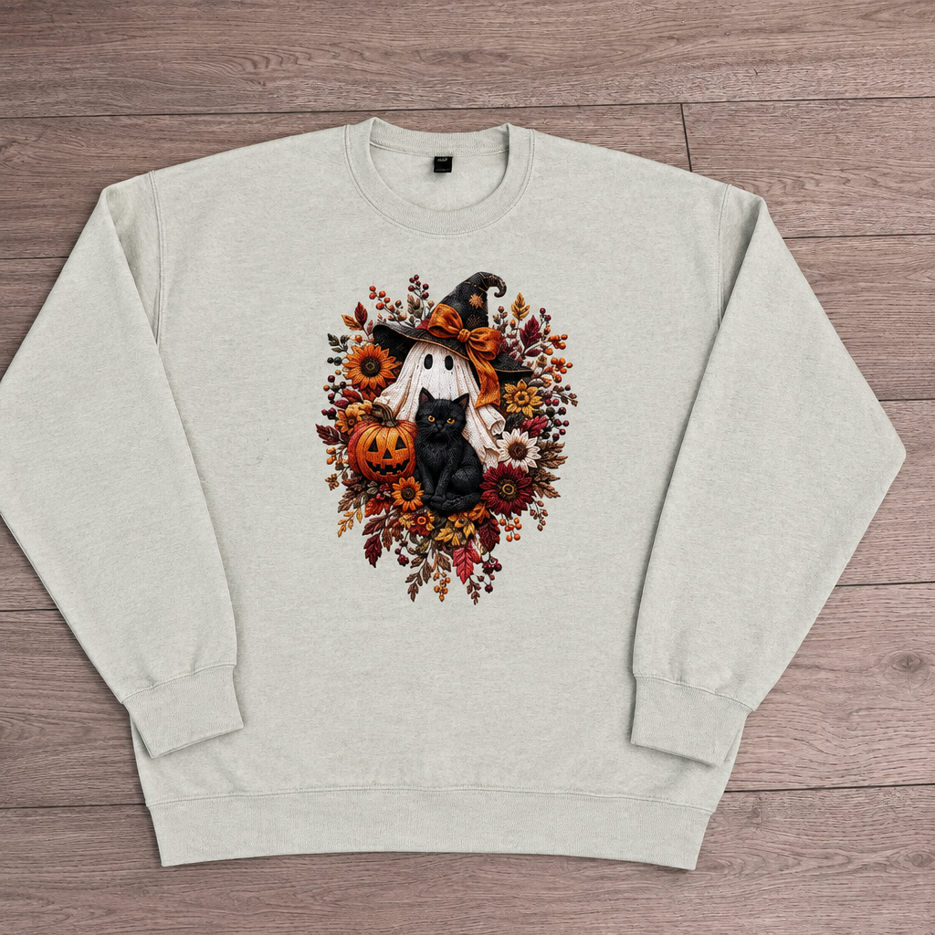 Ghost & Cat Fall Sweatshirt