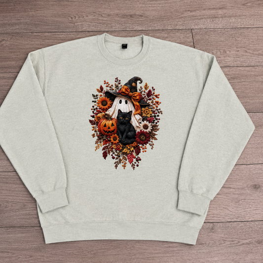 Ghost & Cat Fall Sweatshirt